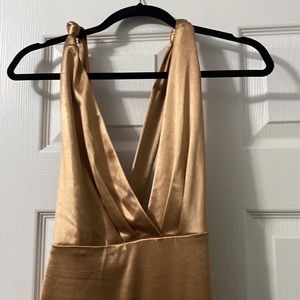 Rose gold long dress